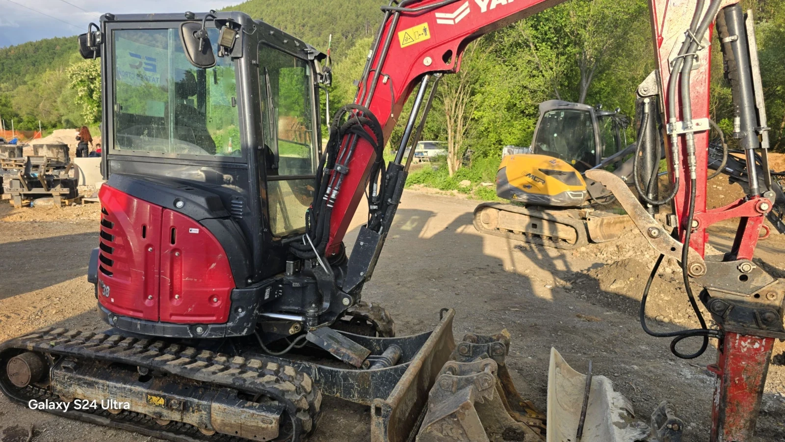 Багер Yanmar ViO-38, снимка 5 - Индустриална техника - 54804009