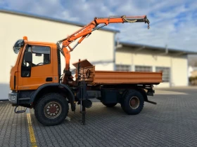 Iveco Eurocargo тристранен самосвал с кран Atlas 65.2, снимка 6