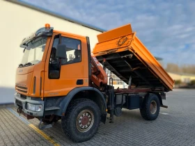 Iveco Eurocargo тристранен самосвал с кран Atlas 65.2, снимка 4