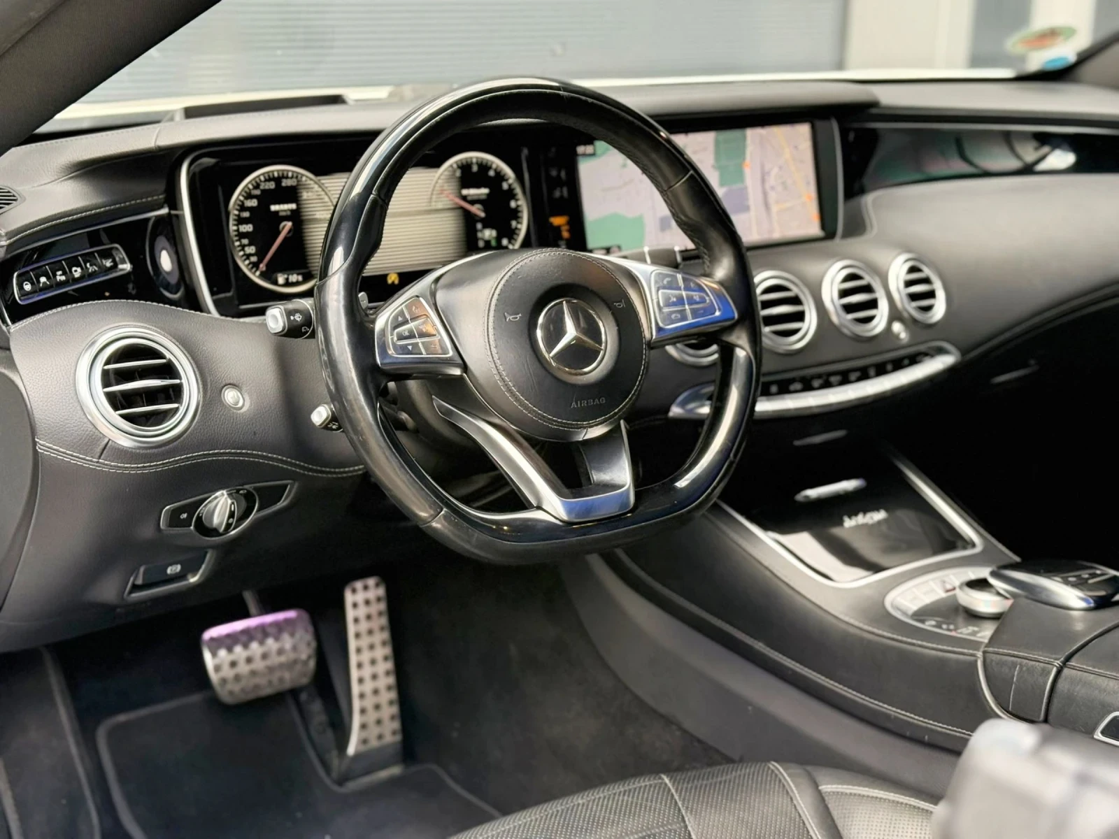Mercedes-Benz S 500 Mercedes S500 AMG* DESIGNO* Coupe* 360* HUD* ASSIS, снимка 11 - Автомобили и джипове - 54103923