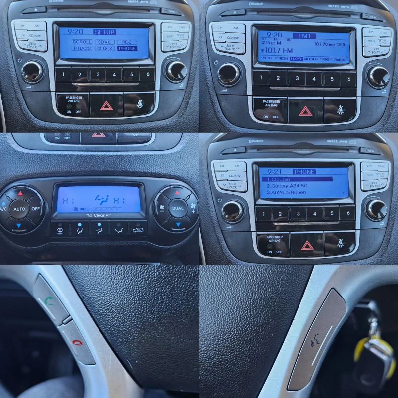 Hyundai IX35 1.7CRDI/116k.c/6ck/КОЖА/ПОДГРЕВ/БЛУТУТ/EURO5А/ТОП, снимка 13 - Автомобили и джипове - 48379563