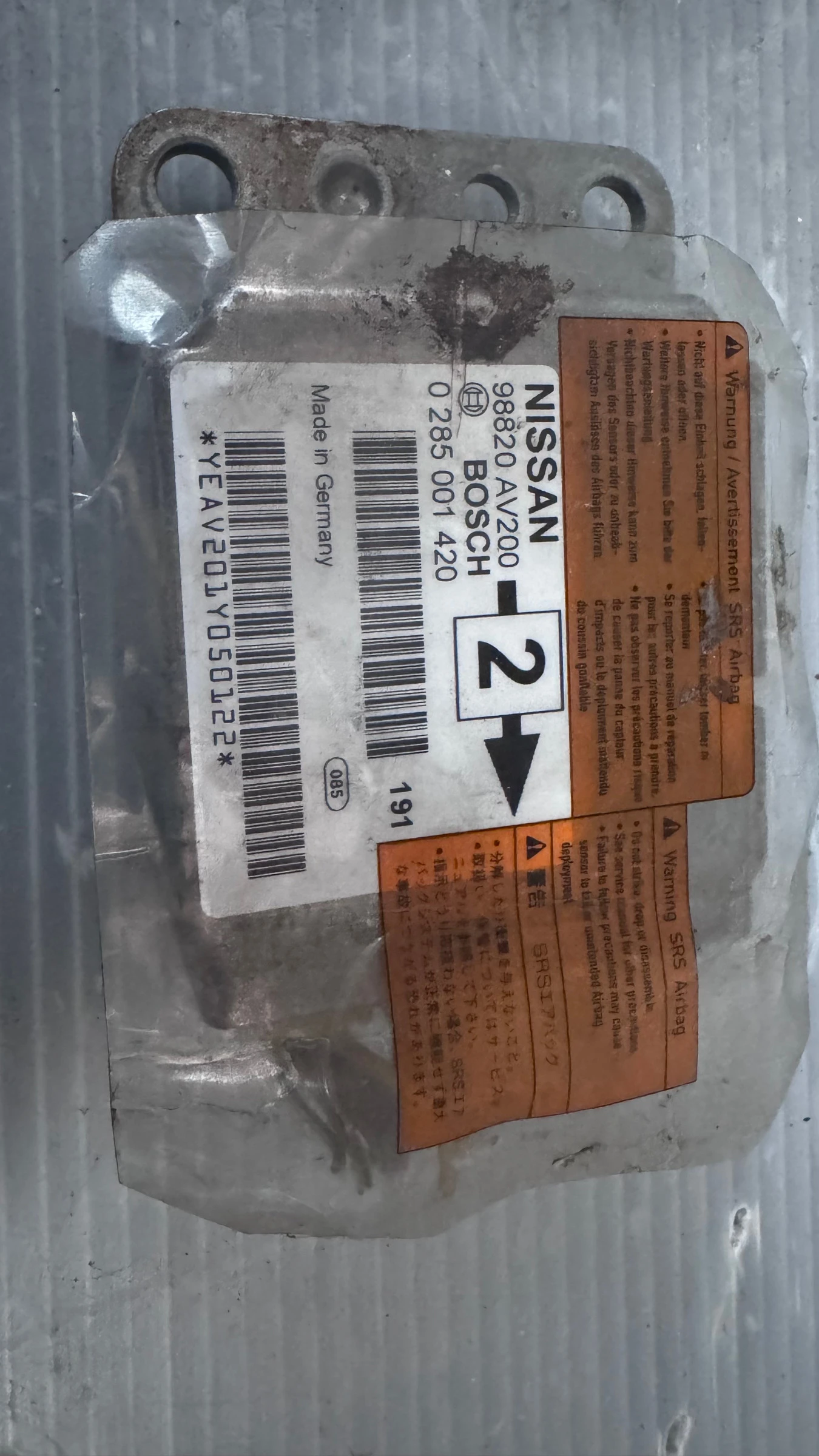 Airbag  /  /  a Nissan Primera - 98820AV200 / 0285001420 | Mobile.bg   1