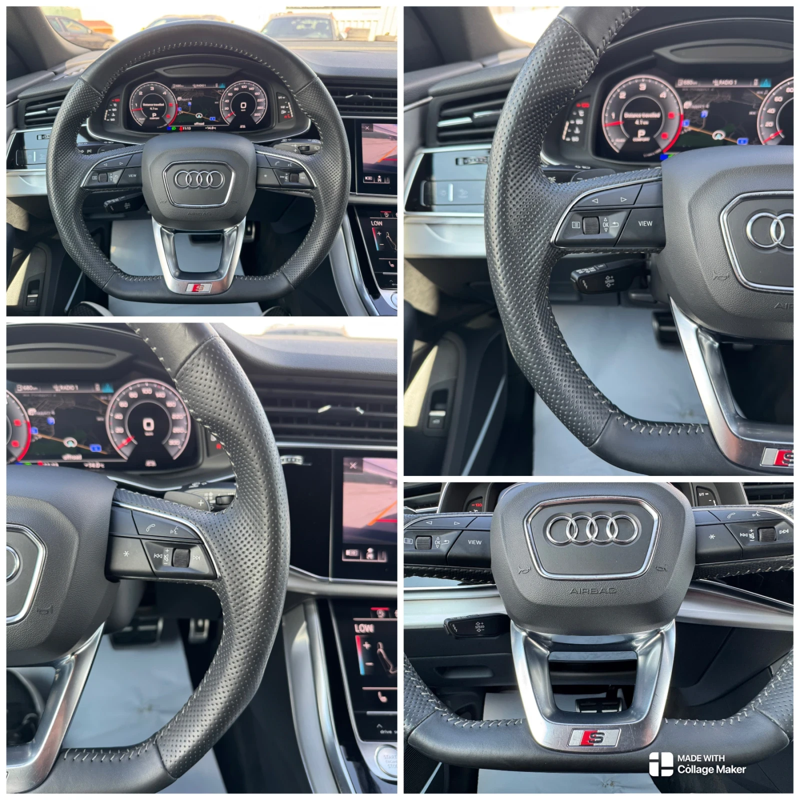 Audi Q8 SQ8 50TDI MATRIX CAM360 ПАНОРАМА ВАКУУМ ЦЕНА С ДДС, снимка 11 - Автомобили и джипове - 54914344