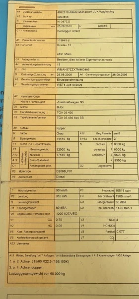 Man Tga 35.430-Четири ос самосвал, тристранно разтоварване, снимка 17