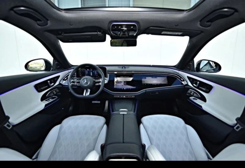 Mercedes-Benz E 220 D AMG OPTIC* SUPERSCREEN* PANO* BURMESTER* ОБДУХ, снимка 7 - Автомобили и джипове - 53235929