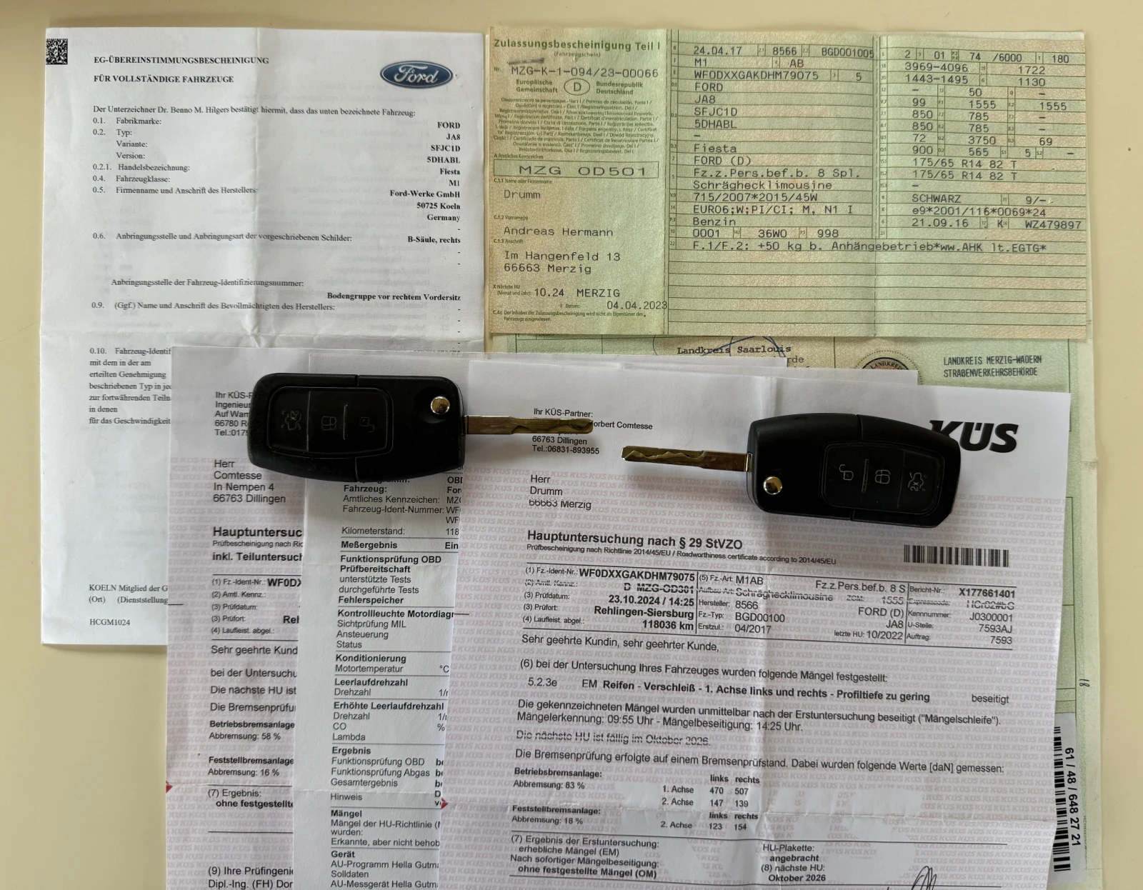 Ford Fiesta 1.0i LED, EURO 6B! * 124 000* KTEO, COC! ! | Mobile.bg   15