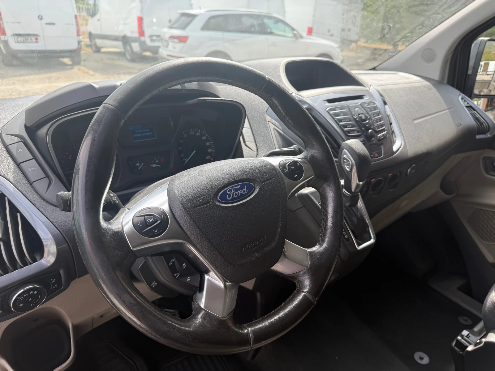 Ford Transit Custom 2хКЛИМА, LUX, 9 МЕСТЕН, LONG, FULL, снимка 13 - Бусове и автобуси - 55942242