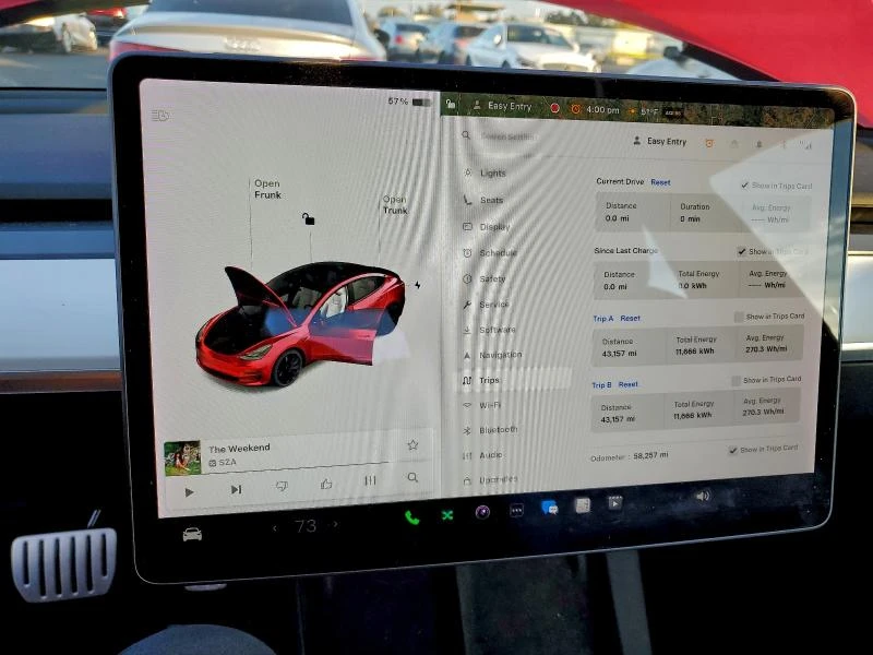 Tesla Model 3 CARFAX* КОжа* Подгрев* Keyless* NAVI, снимка 9 - Автомобили и джипове - 53126954