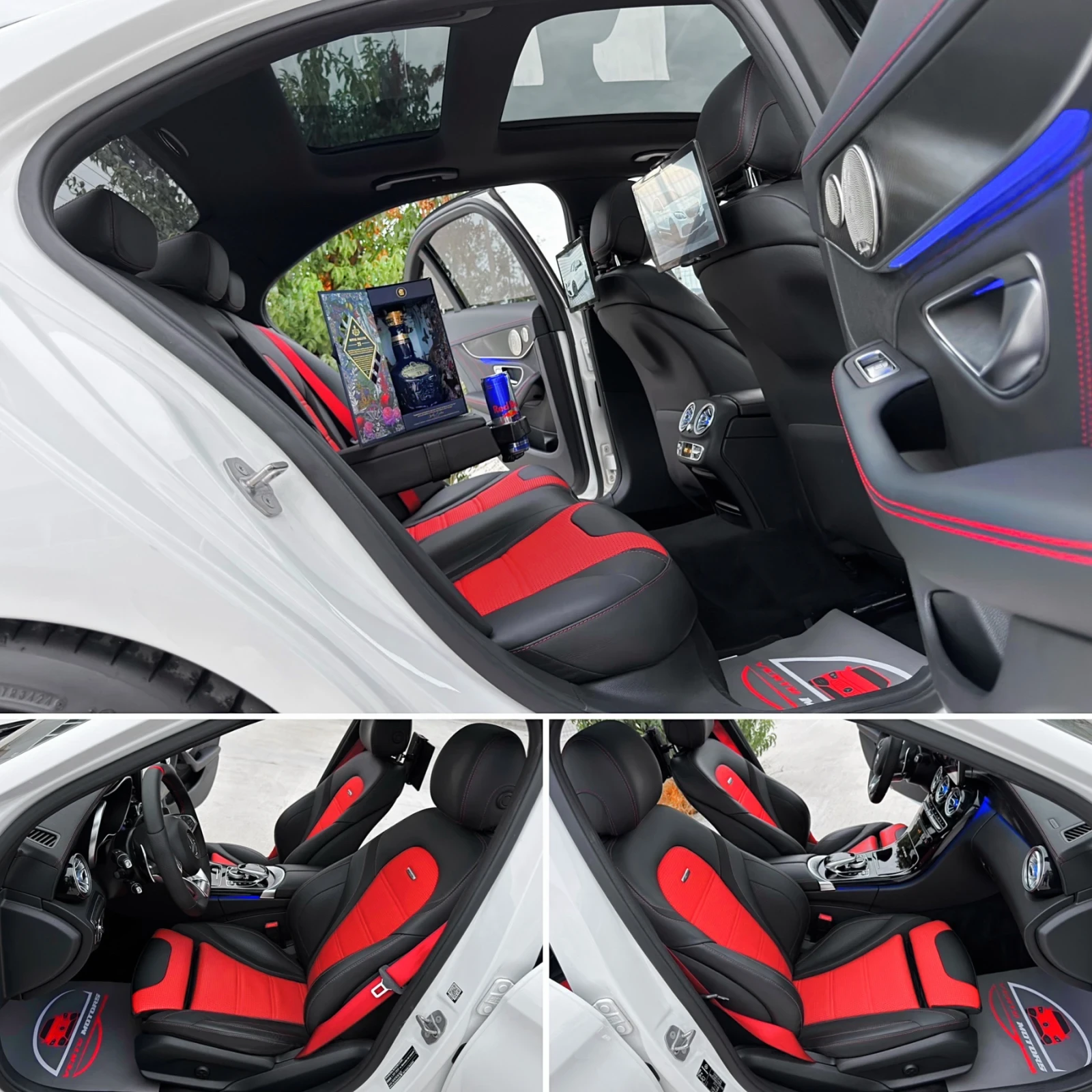 Mercedes-Benz C 63 AMG S/ STAGE 1 - 600ps/ DESIGNO/ 3xTV/ PANO/ 360 CAM/, снимка 8 - Автомобили и джипове - 56132511