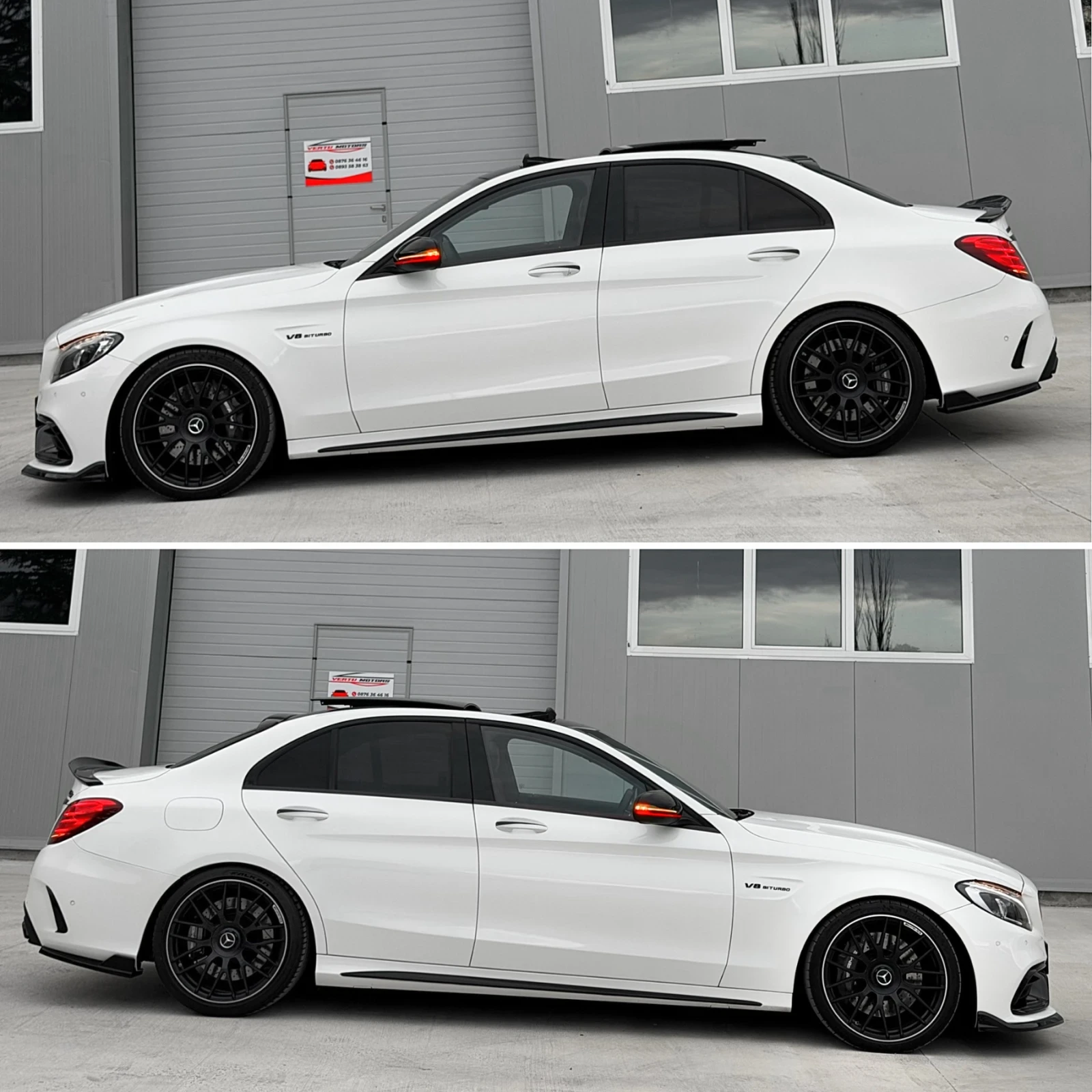 Mercedes-Benz C 63 AMG S/ STAGE 1 - 600ps/ DESIGNO/ 3xTV/ PANO/ 360 CAM/, снимка 7 - Автомобили и джипове - 56132511