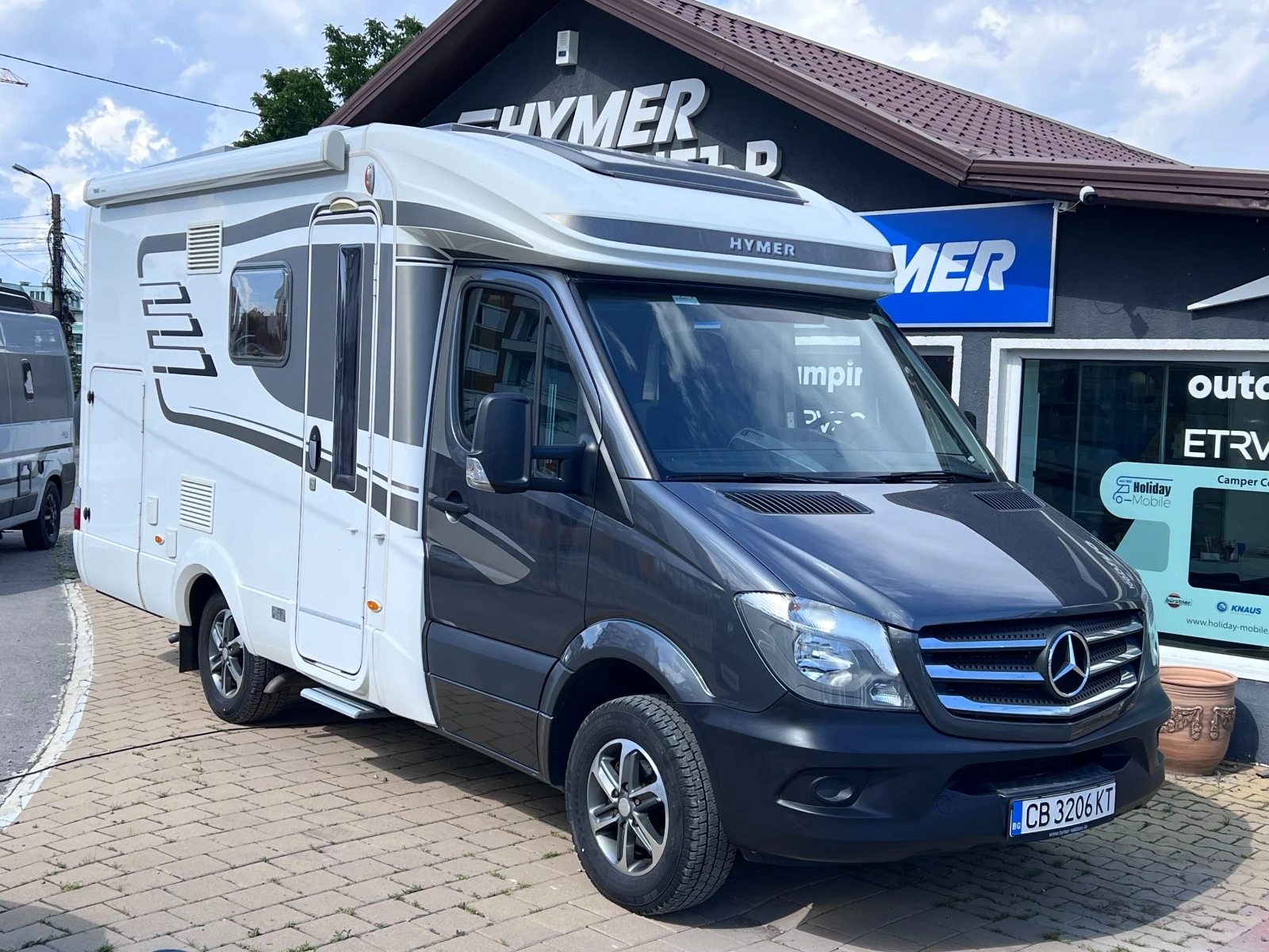 Кемпер Mercedes-Benz Hymer580  АВТОМАТИК,  Солар, снимка 1