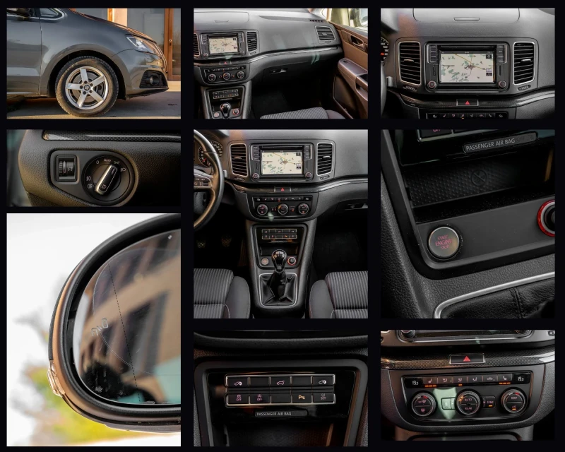 Seat Alhambra 2.0TDI-150, FACE LIFT, 7 МЕСТЕН, снимка 15 - Автомобили и джипове - 52668498