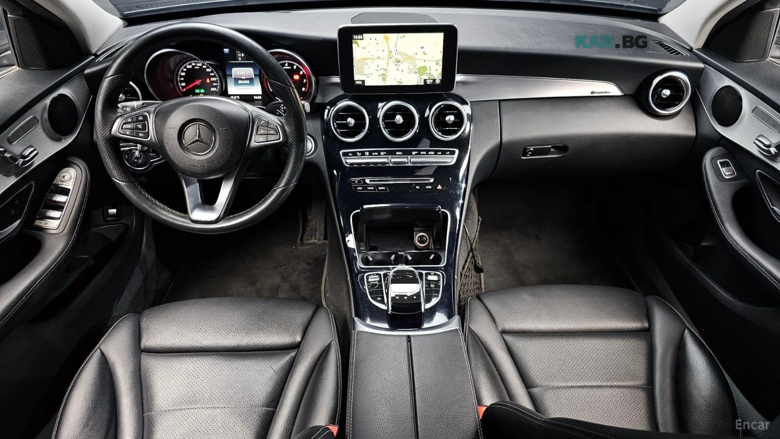 Mercedes-Benz C 200 AVANTGARDE* КОЖА* ПОДГРЕВ* НАВИ* ПАНОРАМА, снимка 7 - Автомобили и джипове - 54811961