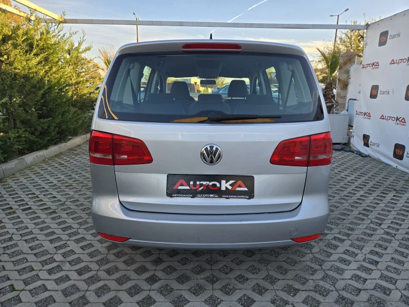 VW Touran 1.6TDI-105кс= 7МЕСТА= 6СК= ПОДГРЕВ= АВТОПИЛОТ, снимка 4 - Автомобили и джипове - 52577848