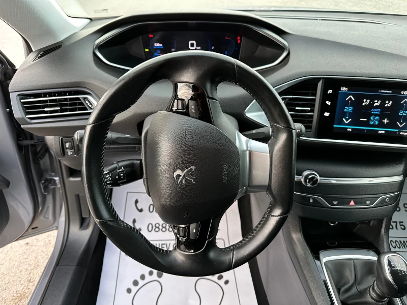 Peugeot 308 1.5-BLUEHDI-NAVI-LED-NEW FACE-ДИГИТАЛЕН КИЛОМЕТРАЖ, снимка 11 - Автомобили и джипове - 46356089