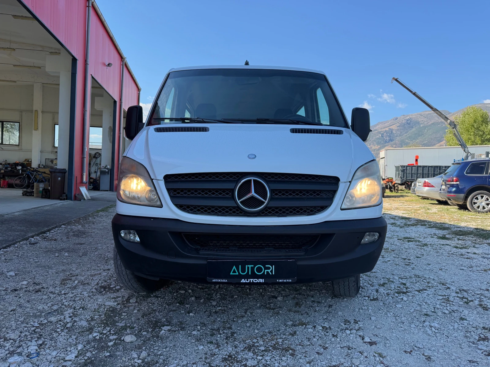 Mercedes-Benz Sprinter 313 9 места КЛИМА РАМПА 646мотор, снимка 2 - Бусове и автобуси - 56304537