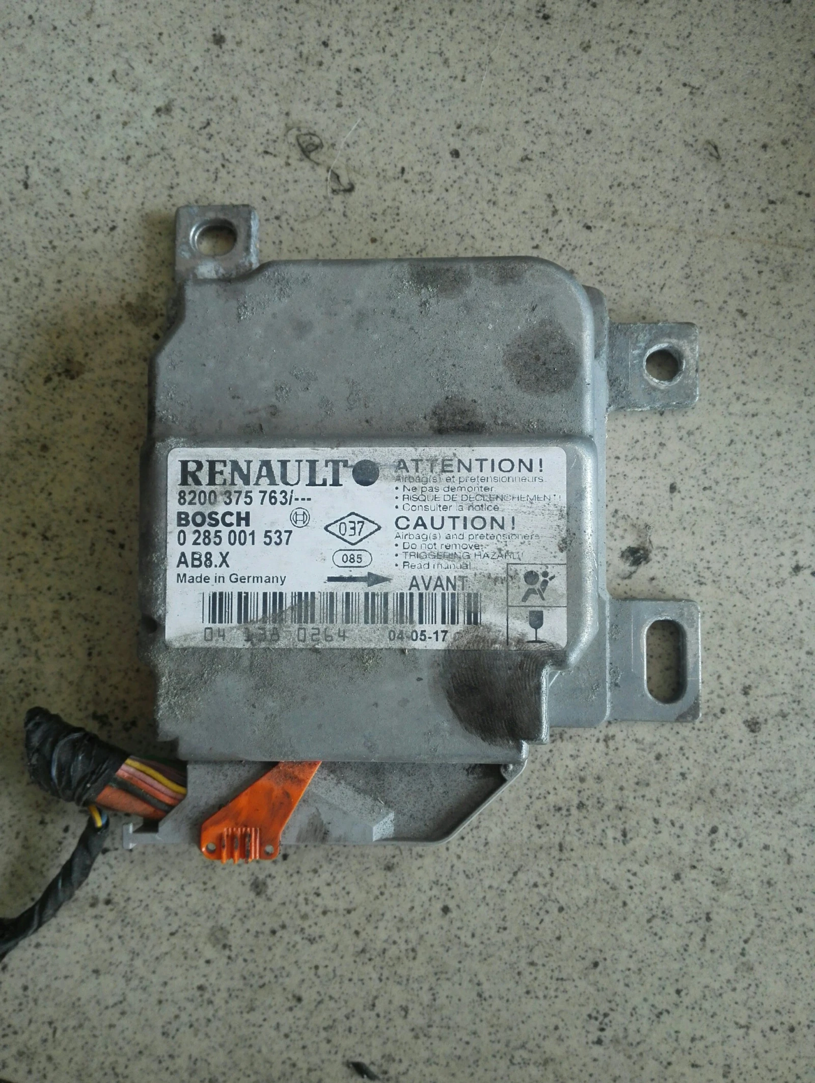 Еърбег централа Рено Клио 1.5дци (3)