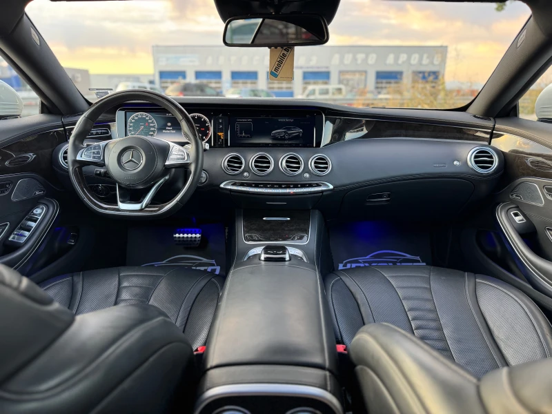Mercedes-Benz S 500 Coupe= 4Matic= 63 AMG= Edition1= HUD= 360* Камера=, снимка 10 - Автомобили и джипове - 51378066
