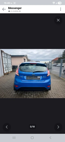 Ford Fiesta 1.5TDCI GERMANY FACE KLIMA TOP АВТОМОБИЛ - 4300 € / 8410.07 лв. - 79426081 5