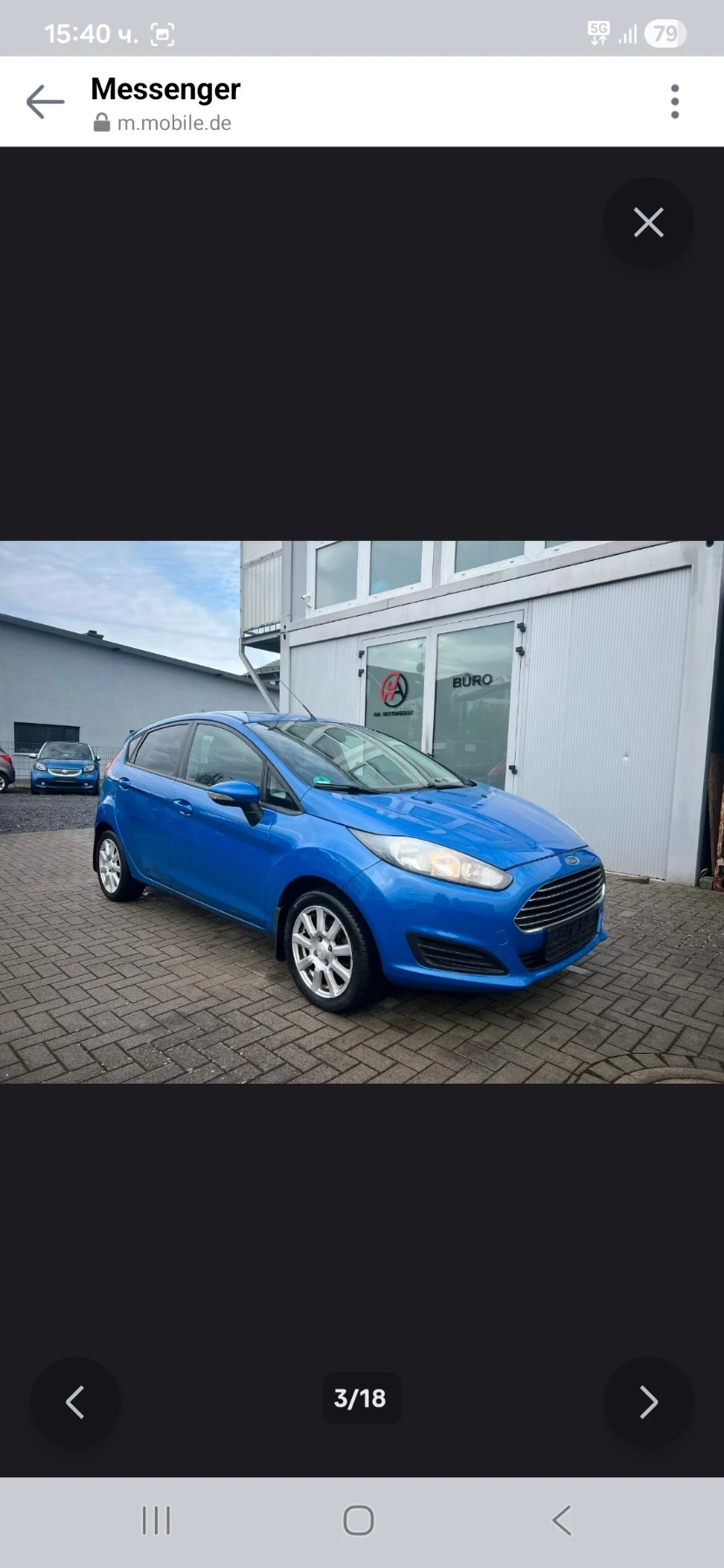 Ford Fiesta 1.5TDCI GERMANY FACE KLIMA TOP АВТОМОБИЛ, снимка 3 - Автомобили и джипове - 54064293