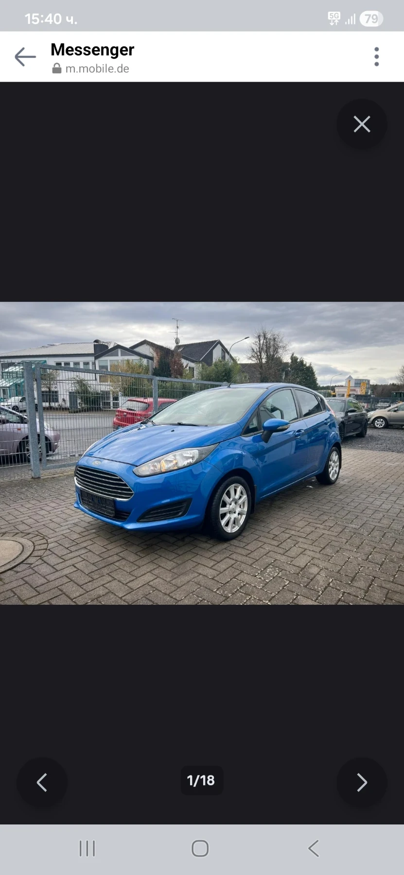 Ford Fiesta 1.5TDCI GERMANY FACE KLIMA TOP АВТОМОБИЛ