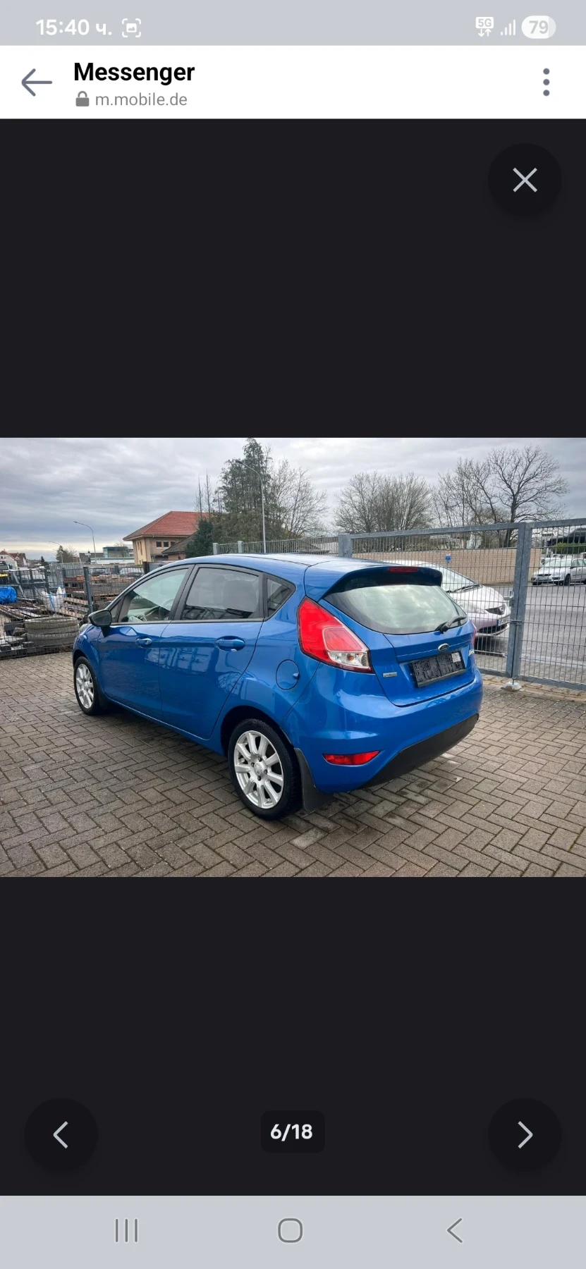 Ford Fiesta 1.5TDCI GERMANY FACE KLIMA TOP АВТОМОБИЛ, снимка 6 - Автомобили и джипове - 54064293