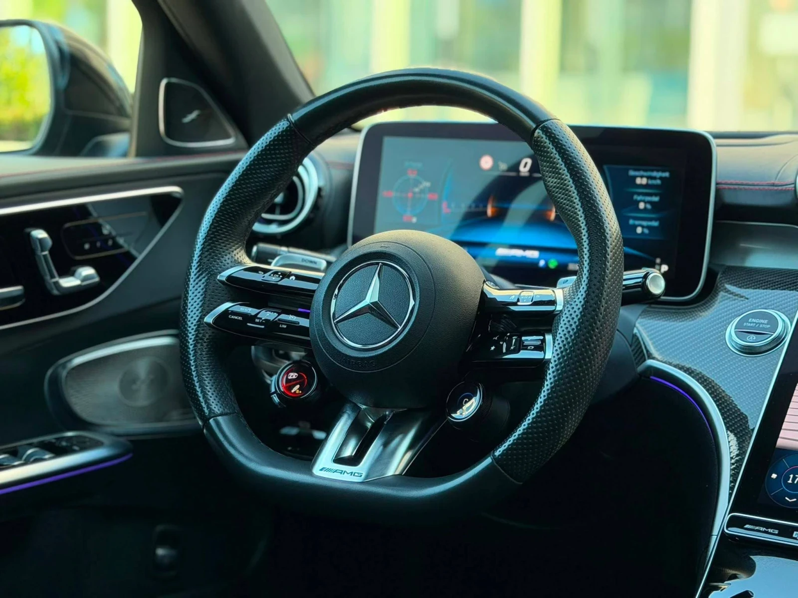 Mercedes-Benz C 43 AMG 4MATIC LED ПАНО BURM HUD 360 ЛИЗИНГ 100%, снимка 11 - Автомобили и джипове - 55247956