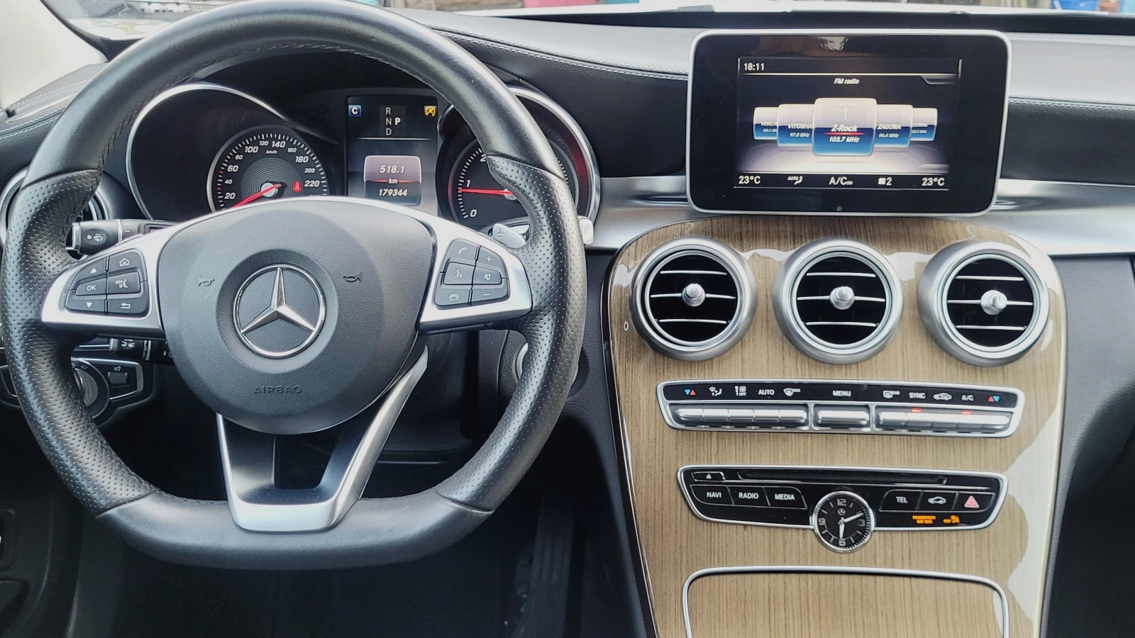 Mercedes-Benz C 250 179хкм-AMG-9g-Distr-Keyless-Germany-Пълна история!, снимка 10 - Автомобили и джипове - 55715046