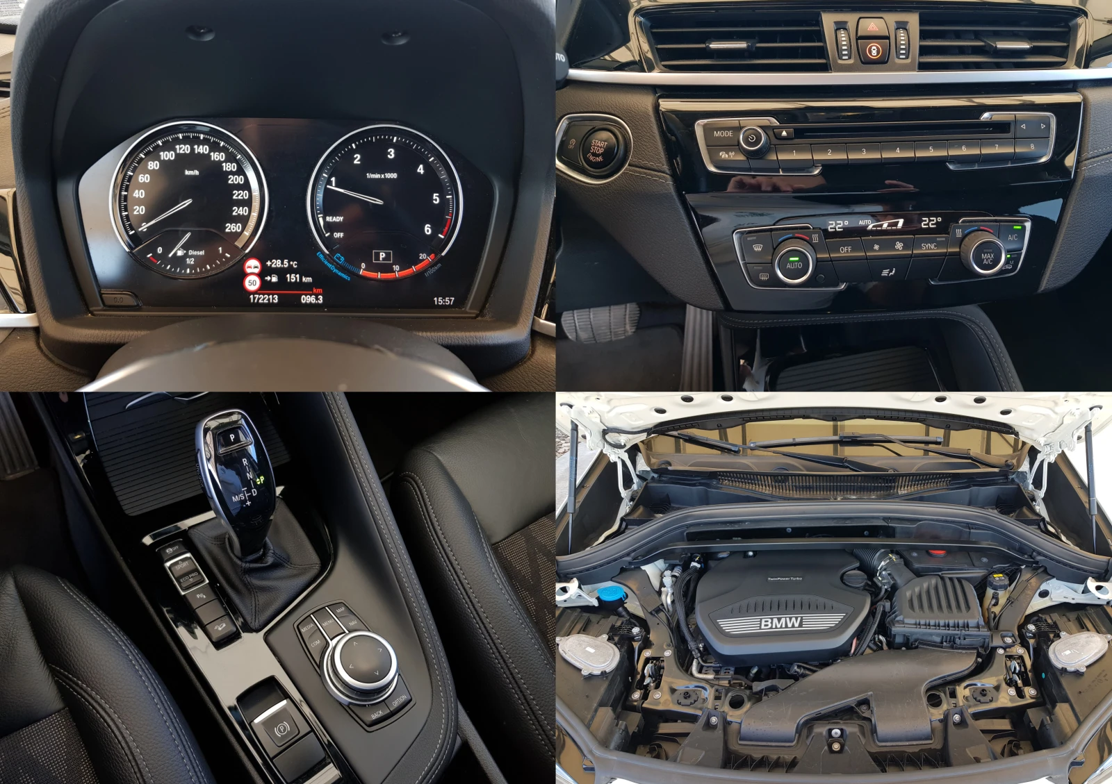 BMW X1 2.0D XDRIVE-150 к.с. EURO-6D HEAD-UP/KEY LESS/, снимка 15 - Автомобили и джипове - 55234103
