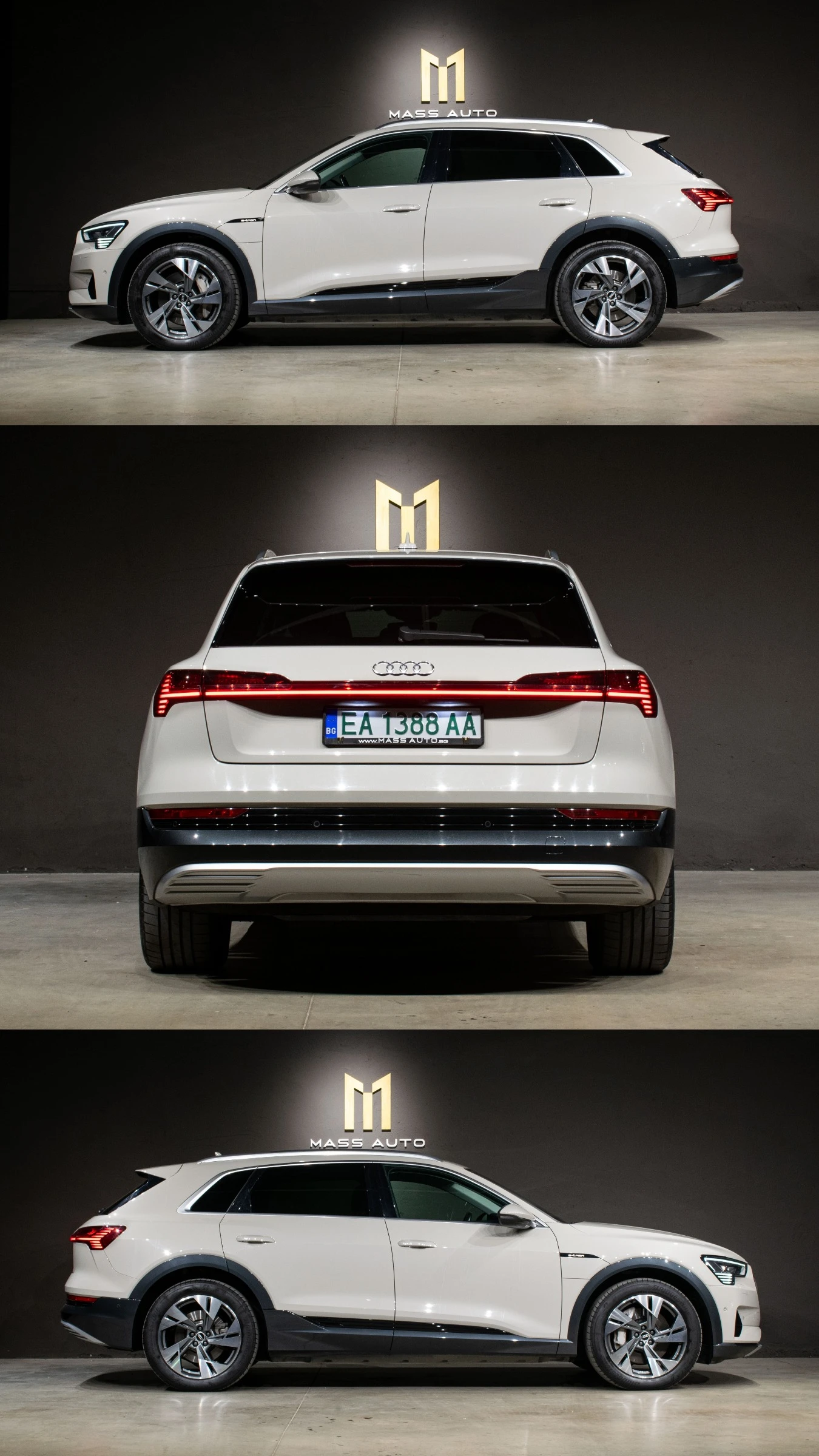 Audi E-Tron 50/71kWh/Quattro/HUD/Distronic/Keyless/Серв.Ист., снимка 4 - Автомобили и джипове - 55901633