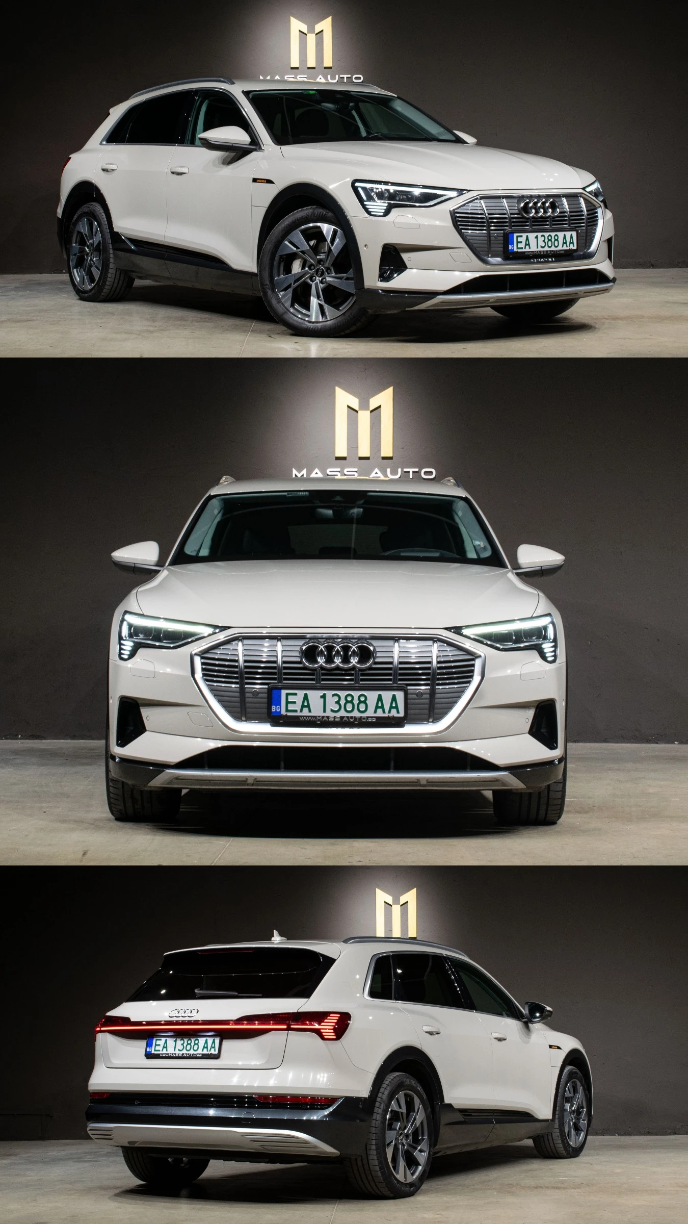 Audi E-Tron 50/71kWh/Quattro/HUD/Distronic/Keyless/Серв.Ист., снимка 2 - Автомобили и джипове - 55901633