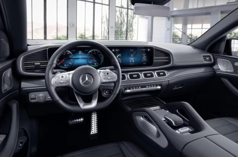 Mercedes-Benz GLE 350 de/4M/AMG/320HP/AIRM./360/PANO/BURM/KLESS/650f, снимка 6 - Автомобили и джипове - 51487279