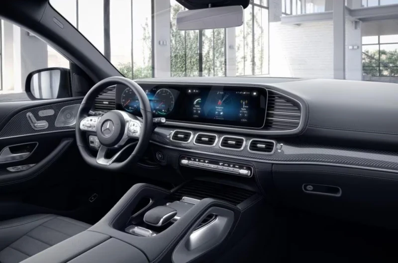Mercedes-Benz GLE 350 de/4M/AMG/320HP/AIRM./360/PANO/BURM/KLESS/650f, снимка 7 - Автомобили и джипове - 51487279