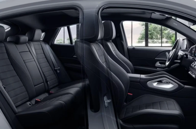Mercedes-Benz GLE 350 de/4M/AMG/320HP/AIRM./360/PANO/BURM/KLESS/650f, снимка 8 - Автомобили и джипове - 51487279