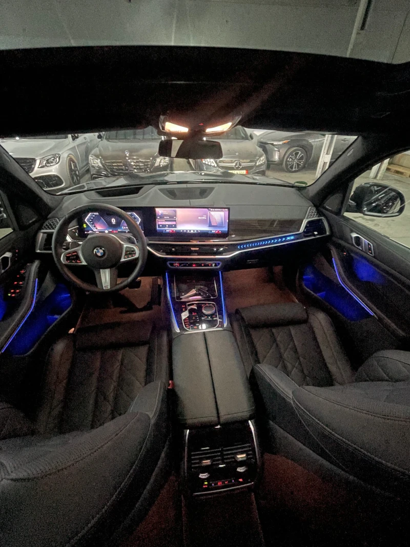 BMW X5 3.0D/Xdr/harman/kardon/Панор/360/тегл/head-up/Led/, снимка 9 - Автомобили и джипове - 53360439