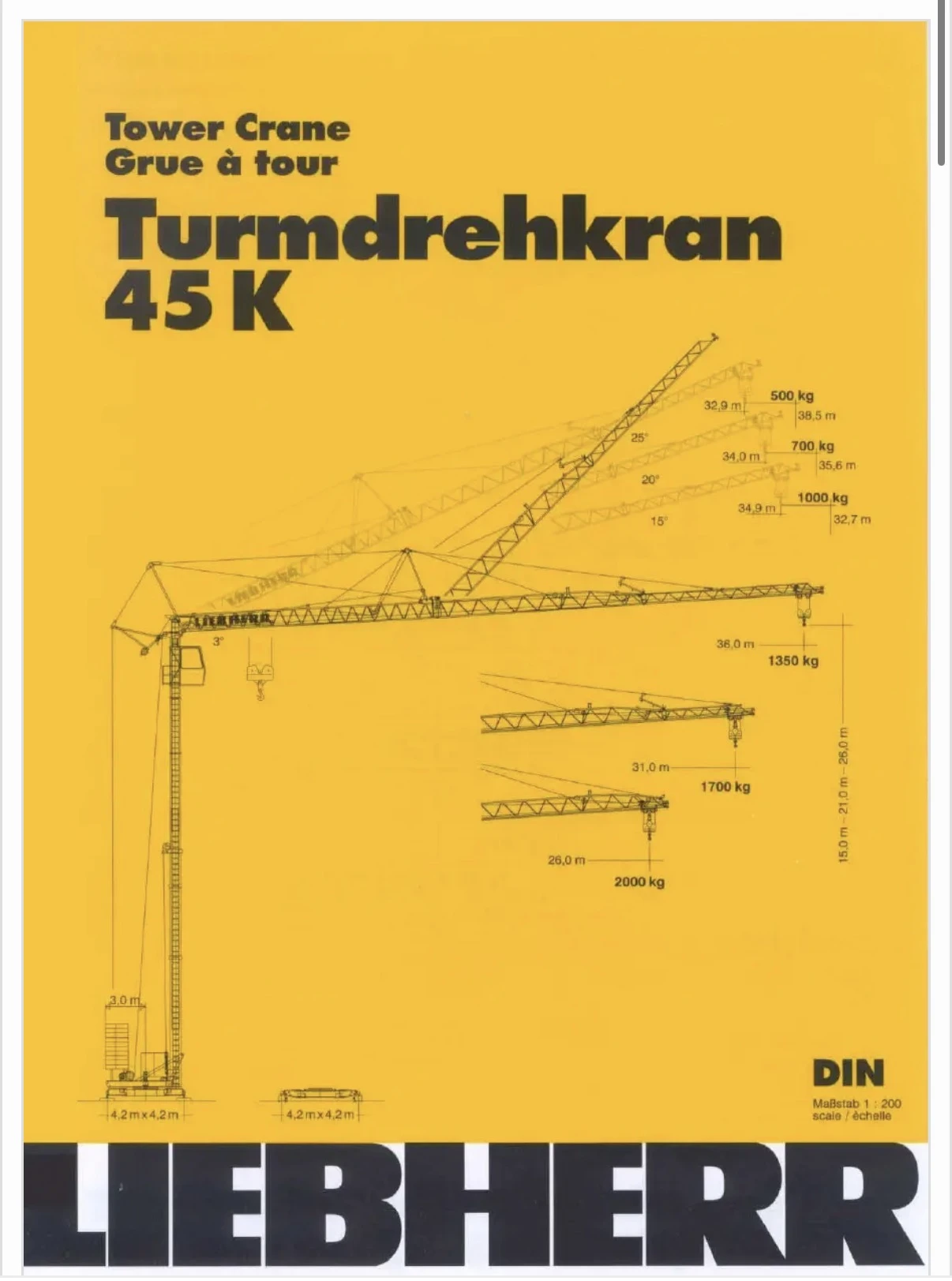 Кулокранове Liebherr 45K, снимка 3 - Индустриална техника - 56561232