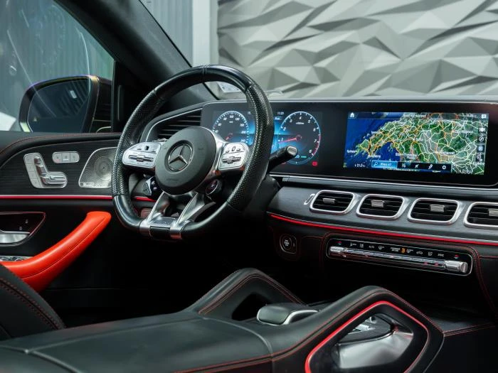 Mercedes-Benz GLE 53 4MATIC COUPE* BURMESTER* 360CAM* ОБДУХВ* PANO* AIRMATIC* , снимка 10 - Автомобили и джипове - 54666056