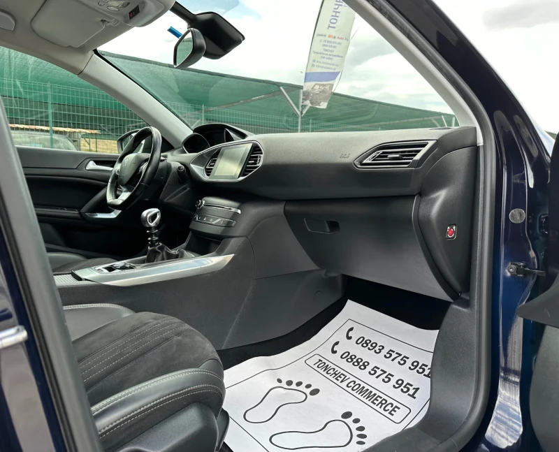 Peugeot 308 1.6-BLUEHDI-NEW-FULL LED-6-speed-NAVI-KOJA-TOP, снимка 14 - Автомобили и джипове - 47463524