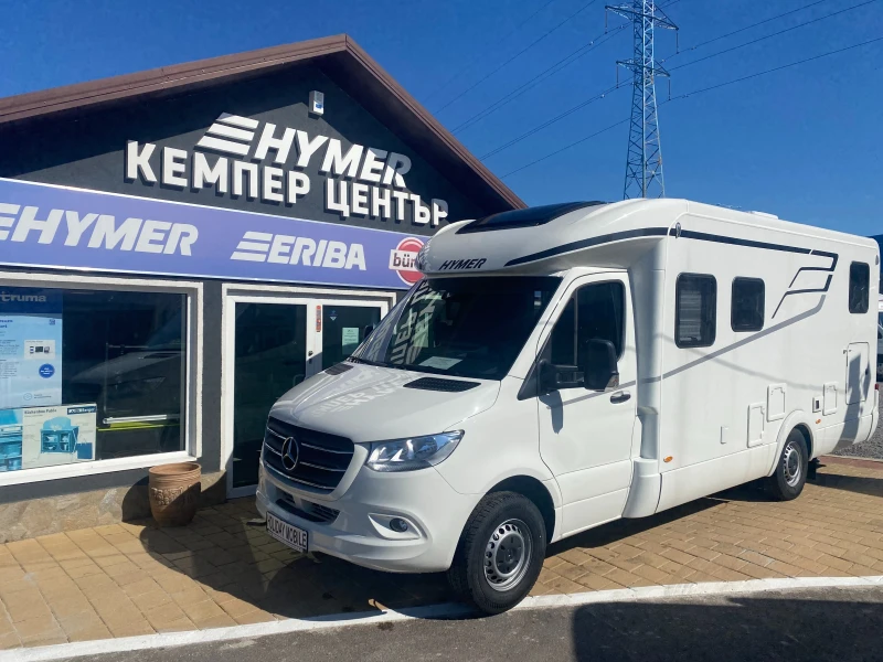 Кемпер HYMER / ERIBA MERCEDES S685. 3500 kg. ДВОЕН ПОД KЛИМАТИК WEBASTO, снимка 3 - Каравани и кемпери - 50508375
