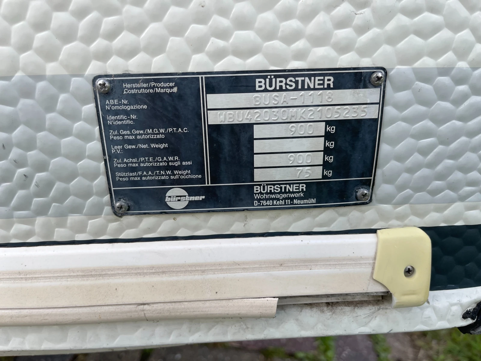 Каравана Burstner holiday, снимка 4 - Каравани и кемпери - 54895649