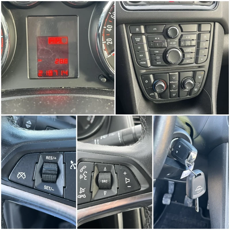 Opel Meriva 1.4Т 120кс GPL EURO 4 КЛИМАТИК ВНОС ИТАЛИЯ, снимка 14 - Автомобили и джипове - 53566445