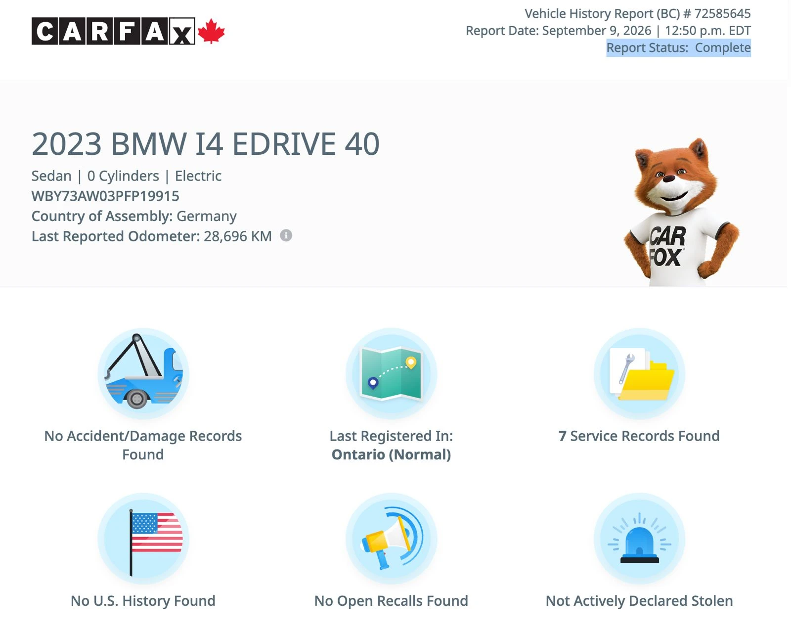 BMW i4 eDrive40 CARFAX НАЛИЧЕН | 2023 | 50 903 км, снимка 14 - Автомобили и джипове - 56222338
