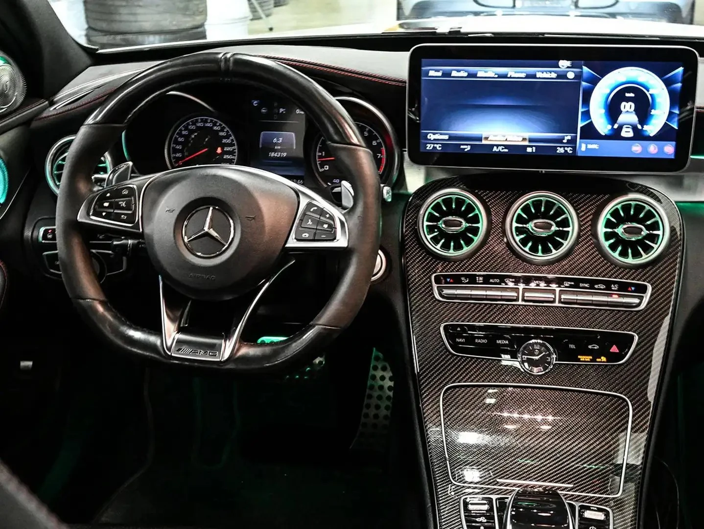 Mercedes-Benz C 43 AMG 360* HUD* PANO* KEYLESS GO* DIS* LED* CARBON* ���� | Mobile.bg � ����������� 7