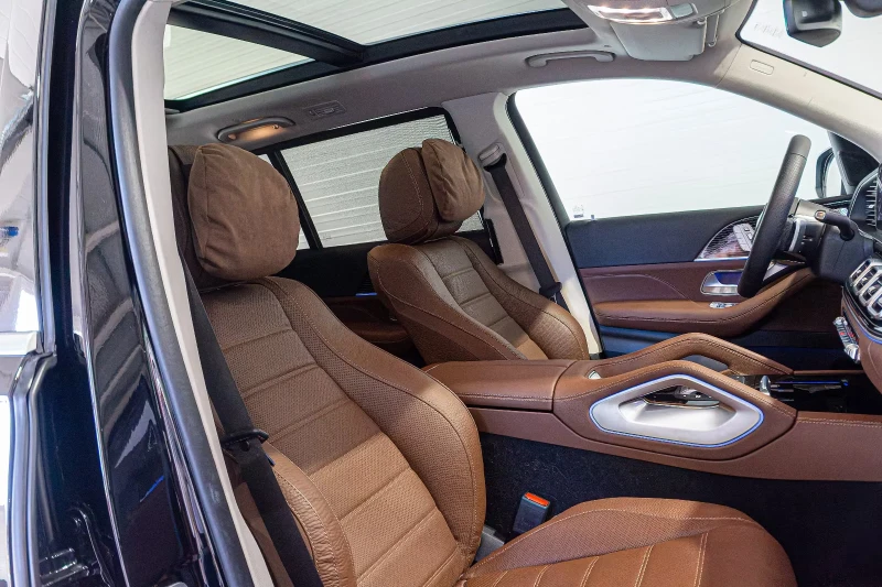 Mercedes-Benz GLS 450 d4MATIC/367HP/7S/PANO/MASSAGE/BURM/360/HUD/627gpr, снимка 15 - Автомобили и джипове - 52537167