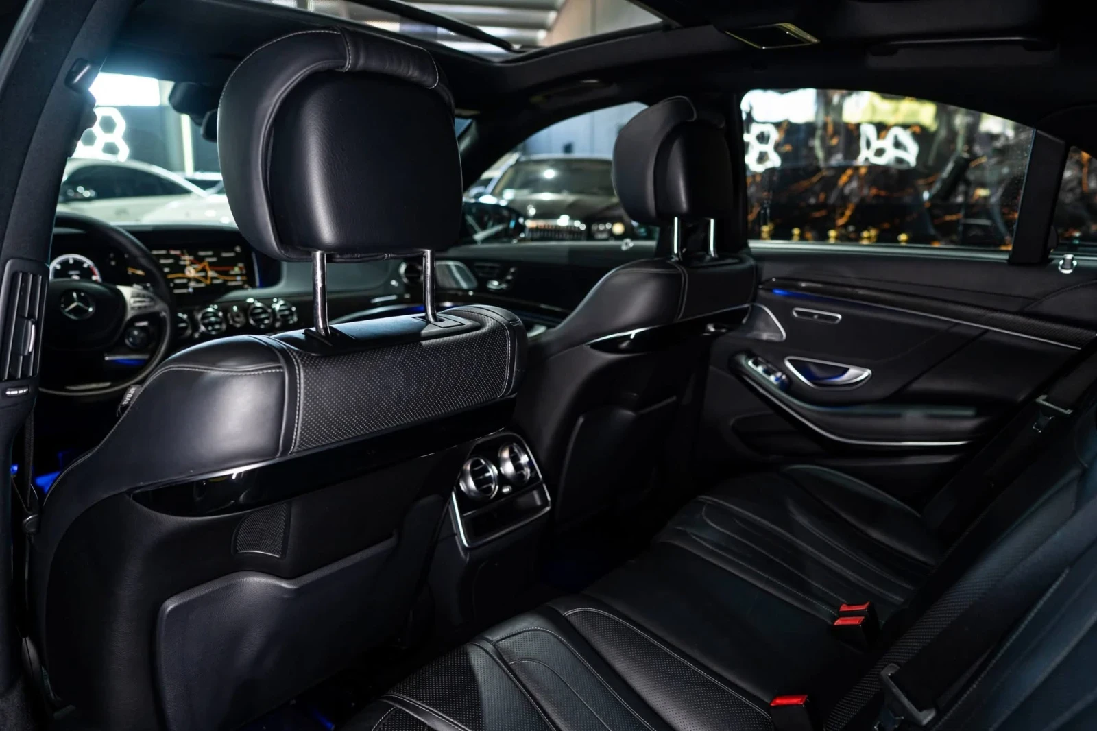 Mercedes-Benz S 350 D LONG MEGA FULL LED ПАНО BURM CARBON ЛИЗИНГ 100%, снимка 15 - Автомобили и джипове - 55337894