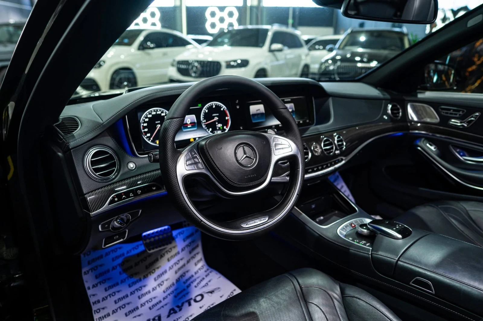 Mercedes-Benz S 350 D LONG MEGA FULL LED ПАНО BURM CARBON ЛИЗИНГ 100%, снимка 12 - Автомобили и джипове - 55337894