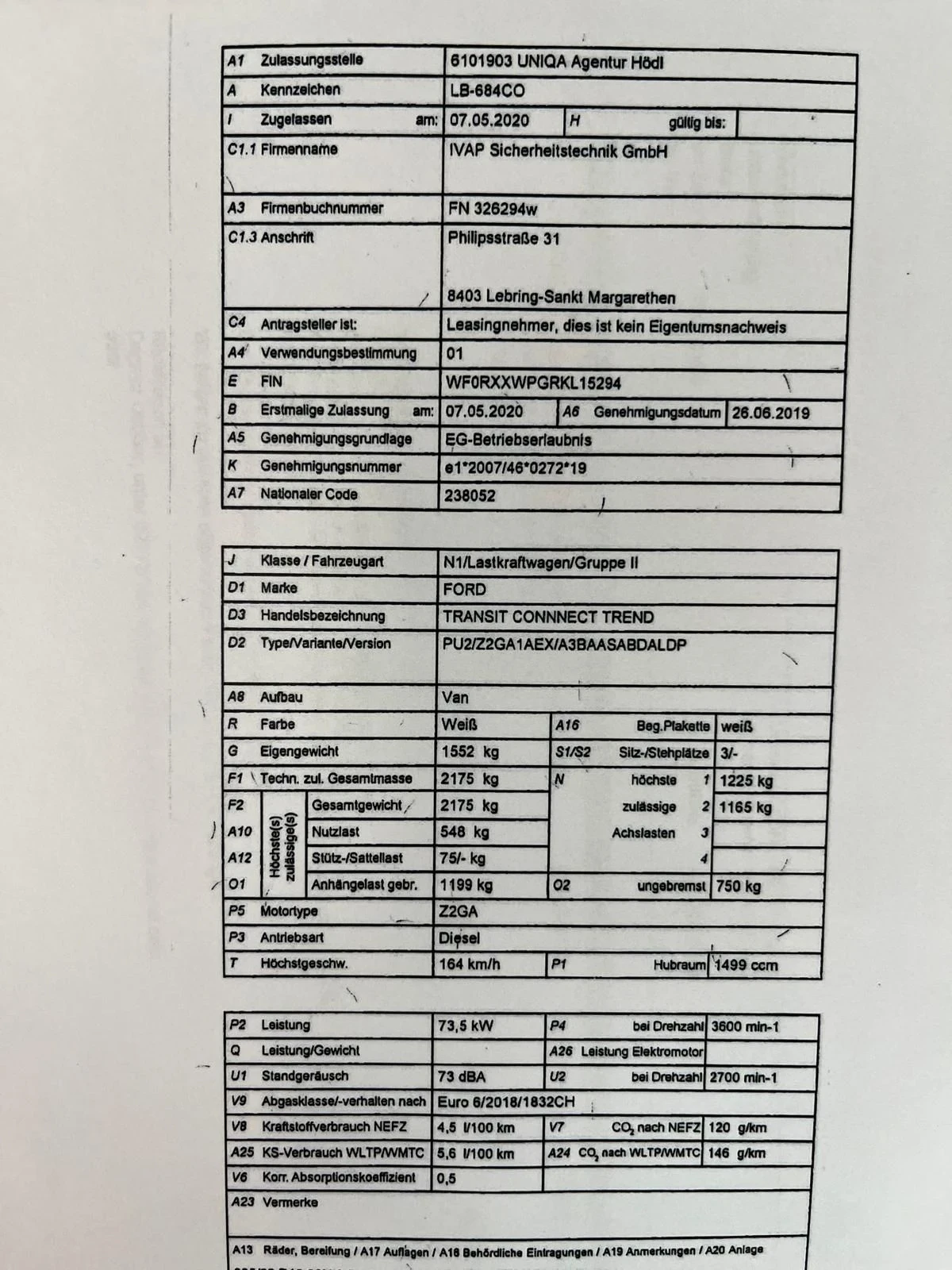 Ford Connect 1.5 dci , 100k.c. klimatronik, 2020г. Евро 6, снимка 16 - Автомобили и джипове - 55655298