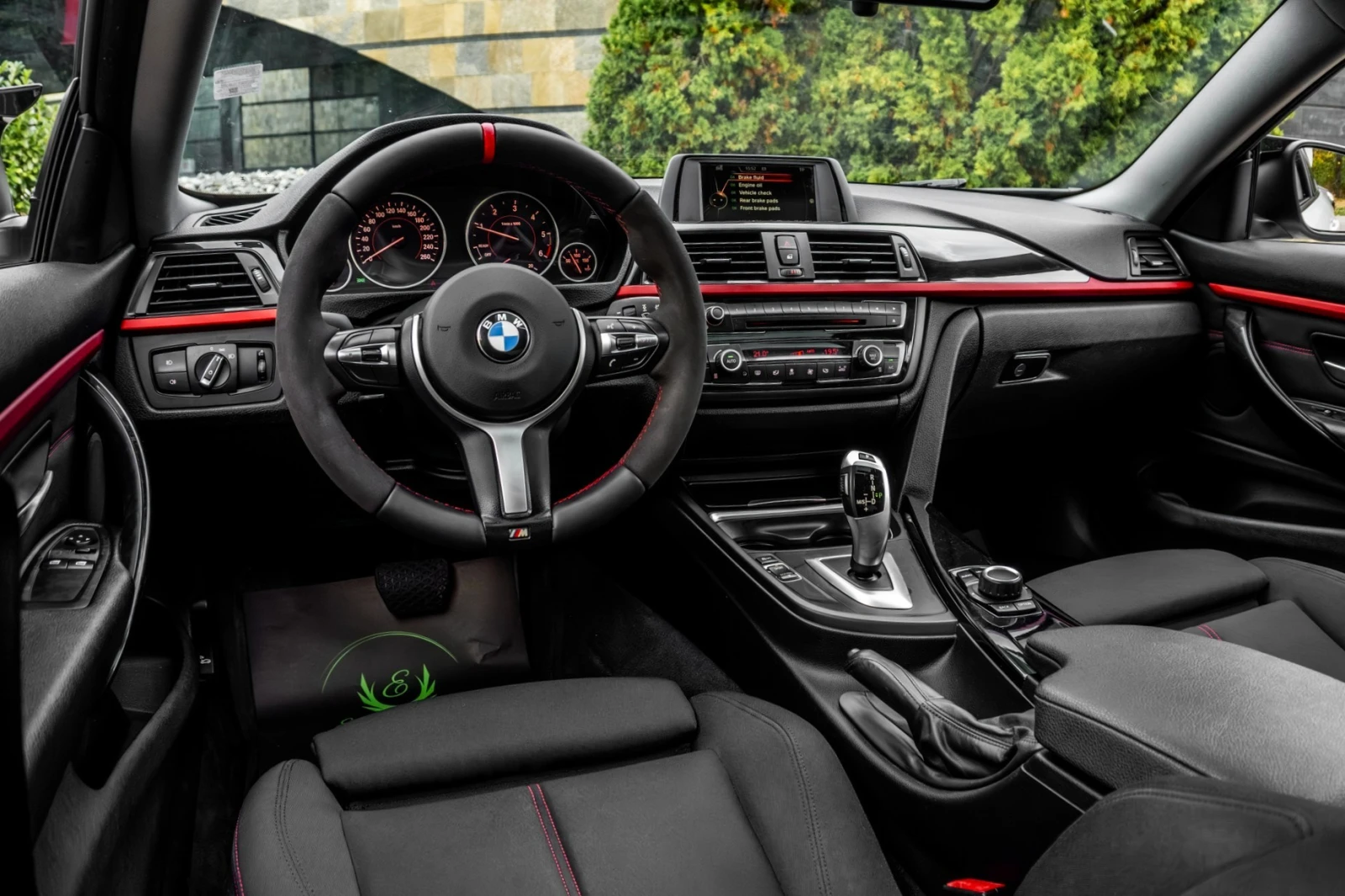 BMW 420 d* M-PERFORMANCE* RED CUT* PIANO BLACK* LED* , снимка 14 - Автомобили и джипове - 56741697