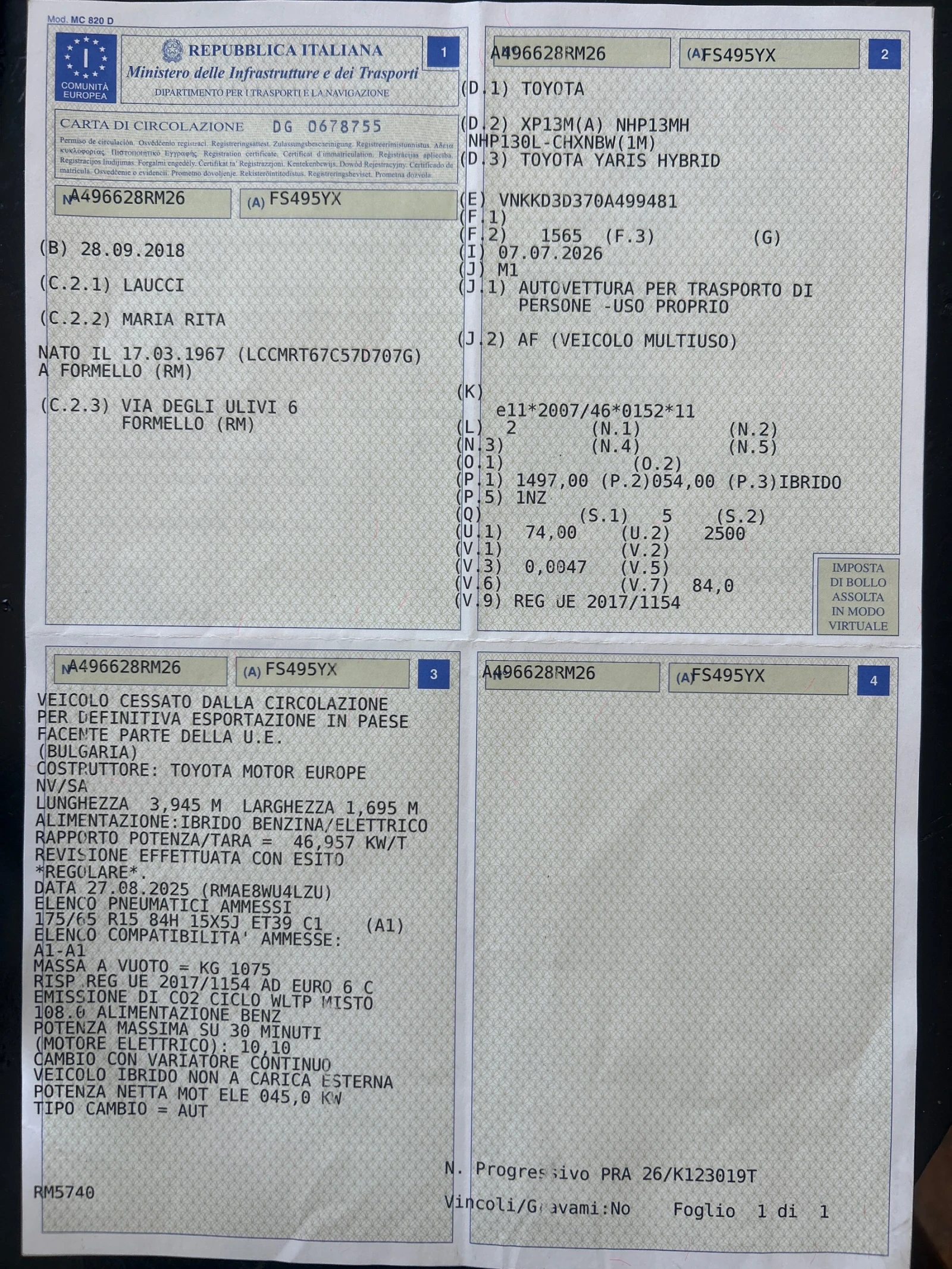Toyota Yaris 1.5 hybrid , снимка 16 - Автомобили и джипове - 55611744