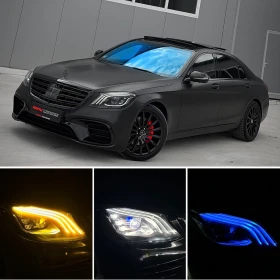 Mercedes-Benz S 350 S63 AMG/ 4MATIC/ PANO/ 9G/ CARBON/ 3xTV/, снимка 14